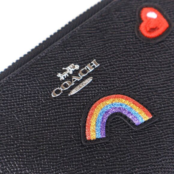 NEW Coach Limited Edition Souvenir Patches Accordion Zip Wallet - Picture 7 of 7